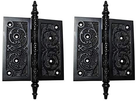 Латунная декоративна контур Adonai Hardware (идва по 2 броя в пакет) (5 x 5, с черно прахово покритие)