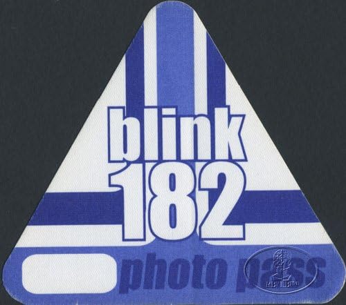 Пропуск за зад кулисите на турнето Blink-182 1999-2000 Фото Син цвят