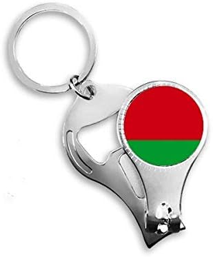 Беларус Национален Флаг Азиатска Държава Ножица за Нокти Халка Ключодържател Отварачка за Бутилки Машина За Рязане