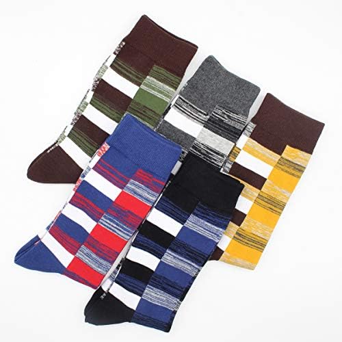 TOEJYJ/ Мъжки Чорапи със Забавен Дизайн, Комплект Забавни Ежедневни Чорапи с Шарките, Памучни Чорапи В Цветни