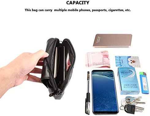 Калъф-клипса за колан, чанта през рамо от естествена кожа за Samsung Galaxy note10/s20 +/s20 ultra/Note10 + Чанта чантата си През рамо, за жени и мъже, Мини чанта-кобур на колана за iPhone11/11