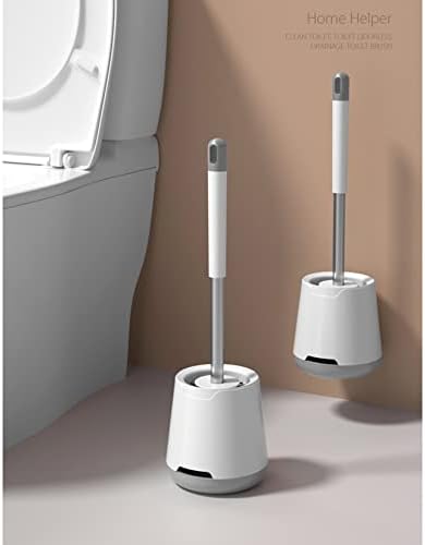 PetPhindU Четка за тоалетна Почистване с Четка за почистване на тоалетната чиния С дълга дръжка Мека Коса Набор