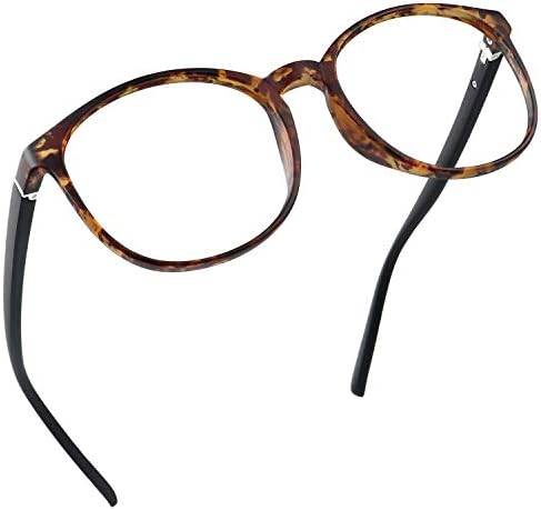 Постепенно Мультифокальные Очила за четене YEIN при Пресбиопия, Блокер Синя Светлина Точки на Пружинном панта, с Прозрачни лещи, за жени и за Мъже (+0.00/+1.75 увеличение)
