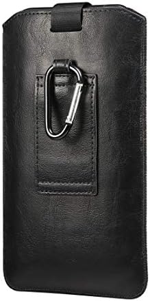 Носене калъф за телефон, джоб скоба е Подходяща за съвместимост с Samsung s20 +/s20 Кожена чанта за мобилен