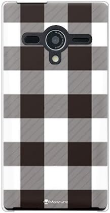 Втора кожа в клетката цвят Бъфало Бял (прозрачен) Дизайн на влага/за телефон AQUOS Xx 203SH/SoftBank SSH203-PCCL-277-Y308