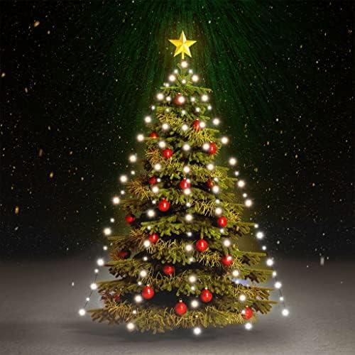 Окото на осветителни тела за Коледната елха с 210 светодиоди Студено Бяло 82,7