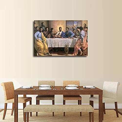Афро-американски Черен, Исус Христос, Тайната Вечеря Платно Изкуство Модерен Начало Декор Спални Естетика Вдъхновяващи