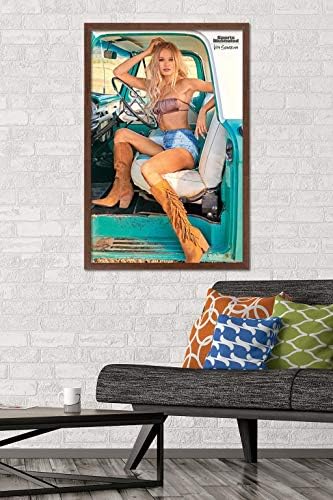 Trends International Sports Illustrated: Издание на бански костюм - Плакат Виты Сидоркиной 20 на стената, 22.375 x 34, Версия в рамка от махагон