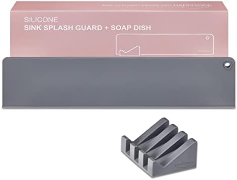 Комплект силиконови Брызговиков за мивки HAPPISODE и Самоотливающейся сапун ястия | Набор Брызговиков за вода