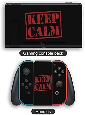 Етикети Keep Спокойно Стикер на Защитен Филм Персонални Стикер с пълна Обвивка, която е Съвместима с Nintendo Switch