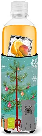Carolin's Treasures BB4184MUK Merry Christmas Tree Glen of Imal Grey Ултра-Обнималка за тънки кутии, Ръкав за охлаждане на Консерви, Може да се Пере в машина, Обнималка за напитки, Сгъваема Изолат?