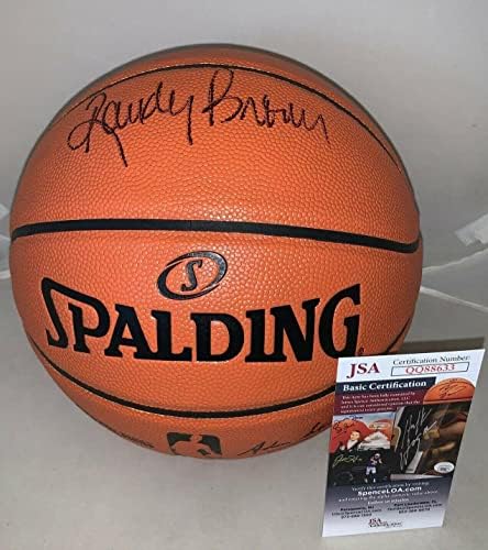 Ранди Браун Чикаго Булс подписа F / S NBA Реплика на Играта Баскетболна топка JSA - Бейзболни Топки с Автографи