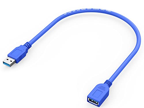 Кратък USB-удължител OrmQ, Удлинительный кабел USB 3.0, USB удължителен кабел - удлинительный USB кабел от мъжете на една жена - 2 Фута (0,6 м)