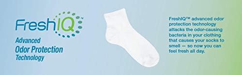 Мъжки спортни чорапи Hanes от 10 опаковки с усилване на пръсти и пета до Щиколоток