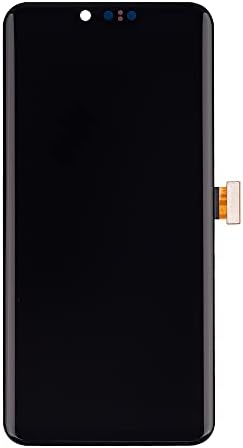 Подмяна на SwarKing P-OLED, Съвместима с LG G8 ThinQ (Черен дисплей Без рамка, Сензорен дисплей, Дигитайзер