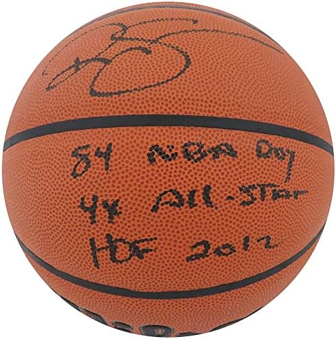 Ралф Сампсън подписа на Уилсън за баскетбол в закрито /на открито НБА с РОЙ 84 НБА, 4 пъти на звездите, КОПИТО'12 - Баскетболни топки с автографи