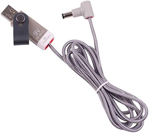Захранващ кабел myVolts Ripcord от USB до 9 vdc, съвместим с педала ефекти Strymon Iridium, Riverside, Sunset, Volante