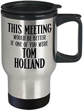 Tom Holland Офис Пътна Чаша за колега или Шеф, Фен на Spider-man, Тази Среща Е било по-добре, Забавно Чашата