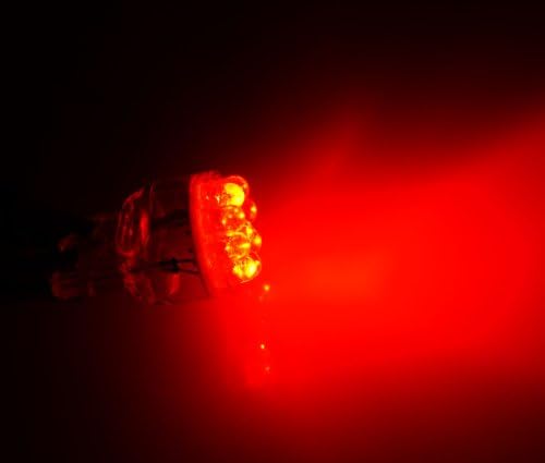 Клиновидна led крушки Tuningpros LEDX2-T20-R9 T15, 9 светодиоди в червен цвят, комплект от 4 теми