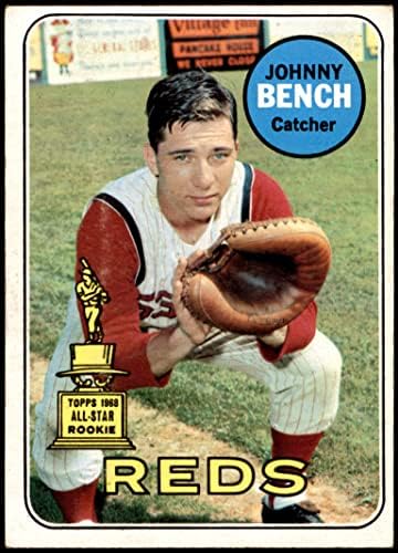 1969 Topps # 95 Джони Пейка Синсинати Редс (Бейзболна картичка) VG/БИВШИ Червени
