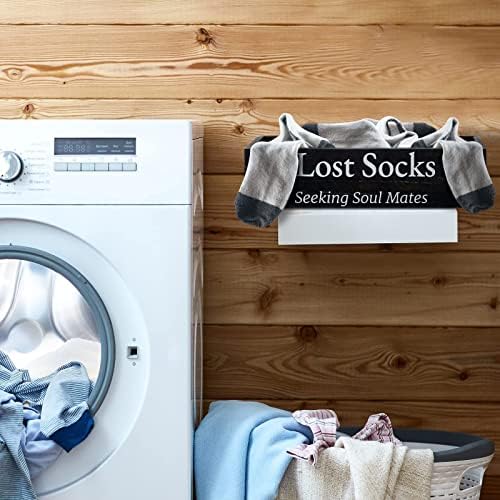 Кошница за изгубени чорапи в фермерска къща Дървена Кошница за изчезналите чорапи Организация пране Непринуден