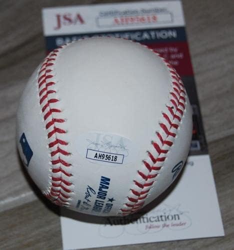 ВИКТОР РОБЛЕС с автограф (ВАШИНГТОН НЭШНЛЗ) OML baseball JSA Автентичен AH95618 - Бейзболни топки с автографи
