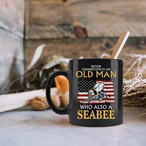 Кафеена чаша за ветеран от флота Seabee, чаени чаши за ветерани от военноморските сили, 11 грама