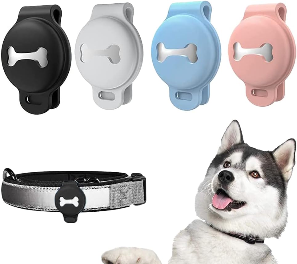 Силиконов калъф за въздушна тагове Skywin за яката, за домашни любимци - Калъф за яка за кучета с въздушна маркирани