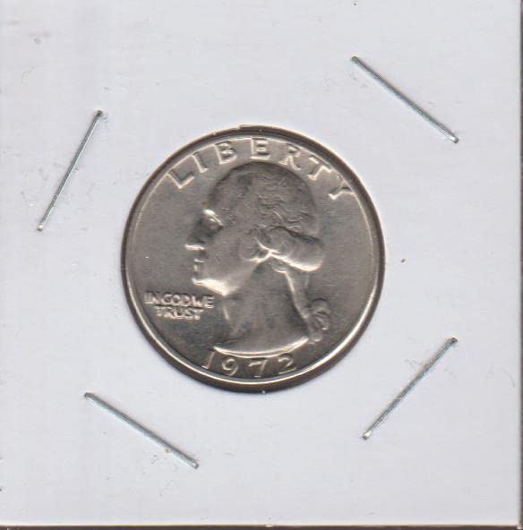 1972 Без знака на ментата Вашингтон (от 1932 до момента От монетния двор на САЩ Мента щата