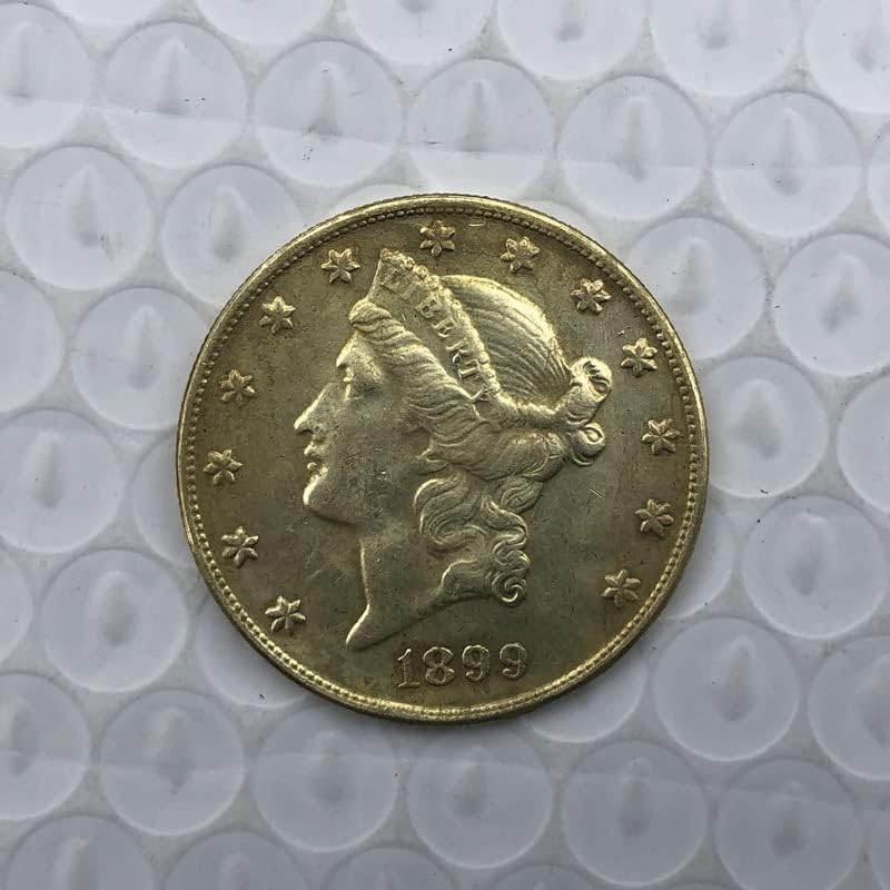 1899P Версия на Американската 20 Златни Монети Латунная Антични Ръчна Чуждестранна Възпоменателна Монета 34