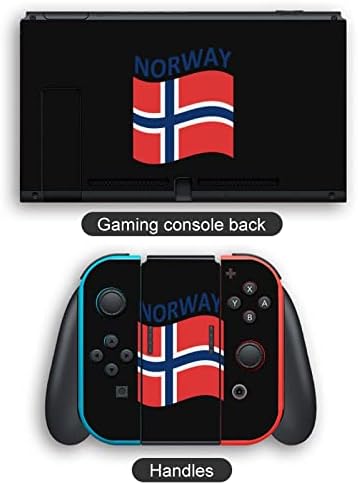 Флаг на Норвегия Термоаппликационные Етикети Покриват Защитно предната панел за Nintendo Switch