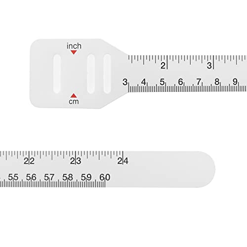 Пластмасова лента За измерване на Обиколката на главата на детето AYLIFU, Бяла Линийка За измерване на Обиколката