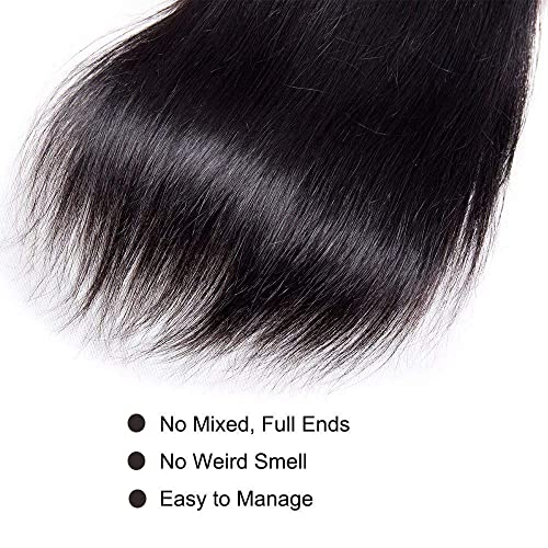 Morbeau Бразилски Девствени Косата направо 36 38 40 инча Дължина на Преки Снопове от Човешки Косъм Естествени