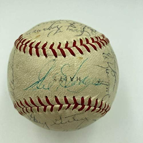 Ретро Играта топката 1969 г., Подписан от екипа на New York Метс WS Champs Гил Ходжесом JSA COA - Бейзболни