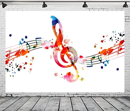 Плат BELECO 10x6,5 метра, Цветен Фон за музикални записи, Художествена Боя, с Преливащи се цветове Музикални