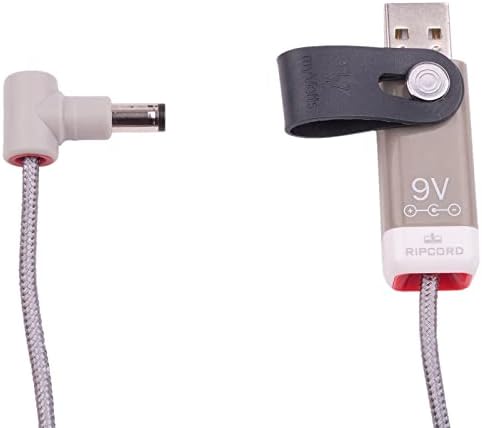 Захранващ кабел myVolts Ripcord от USB до 9 vdc, Съвместим с педала ефекти Boss RC-3 Loop
