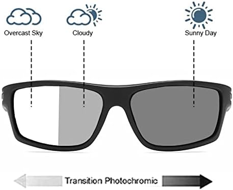 Защитни Очила с Кръгли полнообъективными Очила за Четене, фотохромичните Спортни Увеличителни Очила За Четене