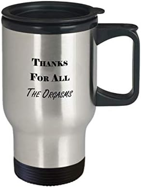 пътни чаши love husband white coffee 14 унции - Благодаря ви За Всичко Оргазми - подарък на мъжа ми за Свети