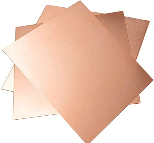NIANXINN Мед Метален лист Фолио Табела 0,8 X 100 X 200 Мм Нарязани Медни Метални пластини