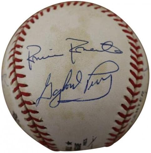 Уили Старджелл и Боб Фелер подписани договори с Националната купа бейзбол +6 Sigs JSA 13325 - Бейзболни топки