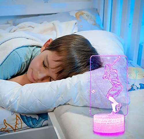 Бейзболен лампа, Бейзболна лампа, бейзболни осветителни тела за Спалнята на момчетата, Led лампа Lampeez 3D,