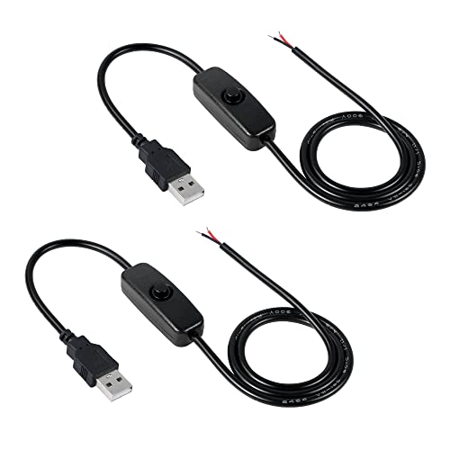 Удлинительные USB Кабели превключвател GELRHONR, Включете 5 A USB 2.0, 2-пинов конектор за 2-кабелна кабел за