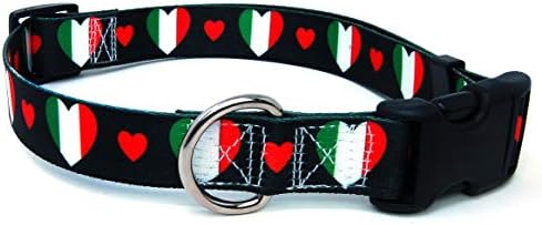 Нашийник за кучета I Love Italy | Отличен за италиански празници, Специални събития, Фестивали, Паради и за