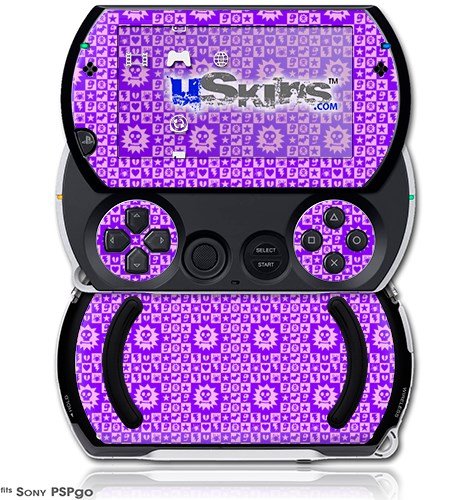 Лилаво готик пънк-модел - Кожи в стил прозорец винетка (подходящ за Sony PSPgo)