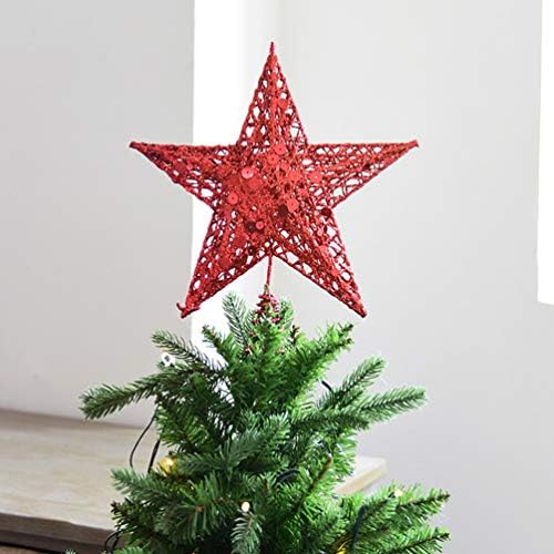 Homoyoyo Петолъчна Звезда Коледно Дърво Звездна Коледна Украса с Червена Пайеткой за Вътрешния Офис Коледа Коледна Празнична Украса за коледната Елха
