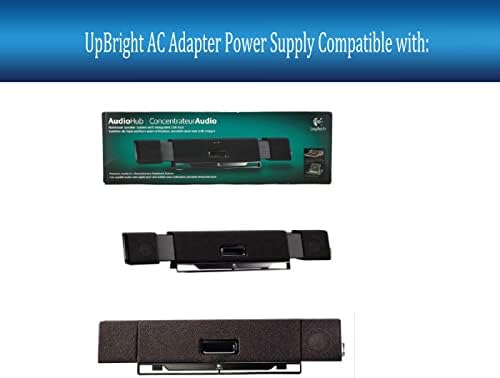Адаптер UpBright 13,5 На ac/dc, Съвместими с Logitech S-00041 S00041 USB Аудио Хъб Колона AudioHub Говорител S024EU1350170 13,5 dc НА 14 1.7 A DC13.5V 1700mA 13,5 dc захранващия Кабел на Зарядно устройство