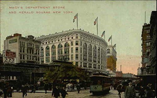 Универсален магазин Macy ' s Herald square, Ню Йорк, Ню Йорк, Ню Йорк Оригиналната Антични Картичка
