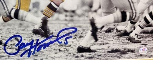 Пол Хорнунг Подписа Снимка с размер 11x14 с Автограф, В рамката на Пакърс PSA / DNA - Снимки NFL с автограф