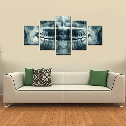 iHAPPYWALL Модерен Домашно Платно Изкуство Рентгенов Стоматологичен За устната Кухина Снимка Стикери За Стена