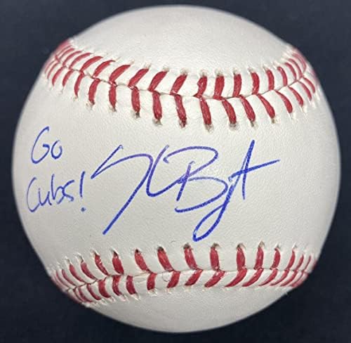 Крис Брайънт, Напред, Бебетата! Подписани бейзболни Фанатици MLB Holo - Бейзболни Топки С Автографи
